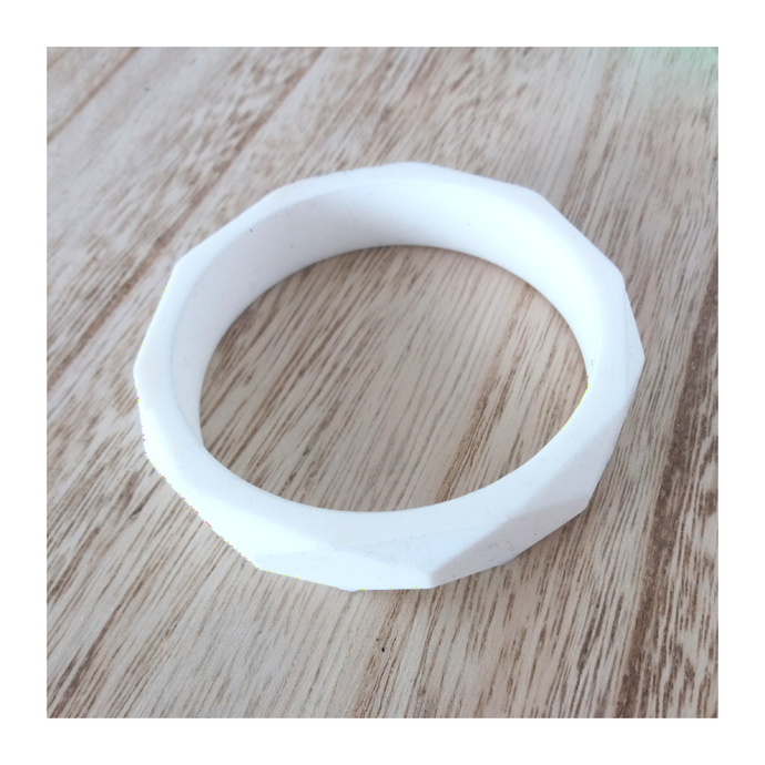 bracelet dentition silicone blanc